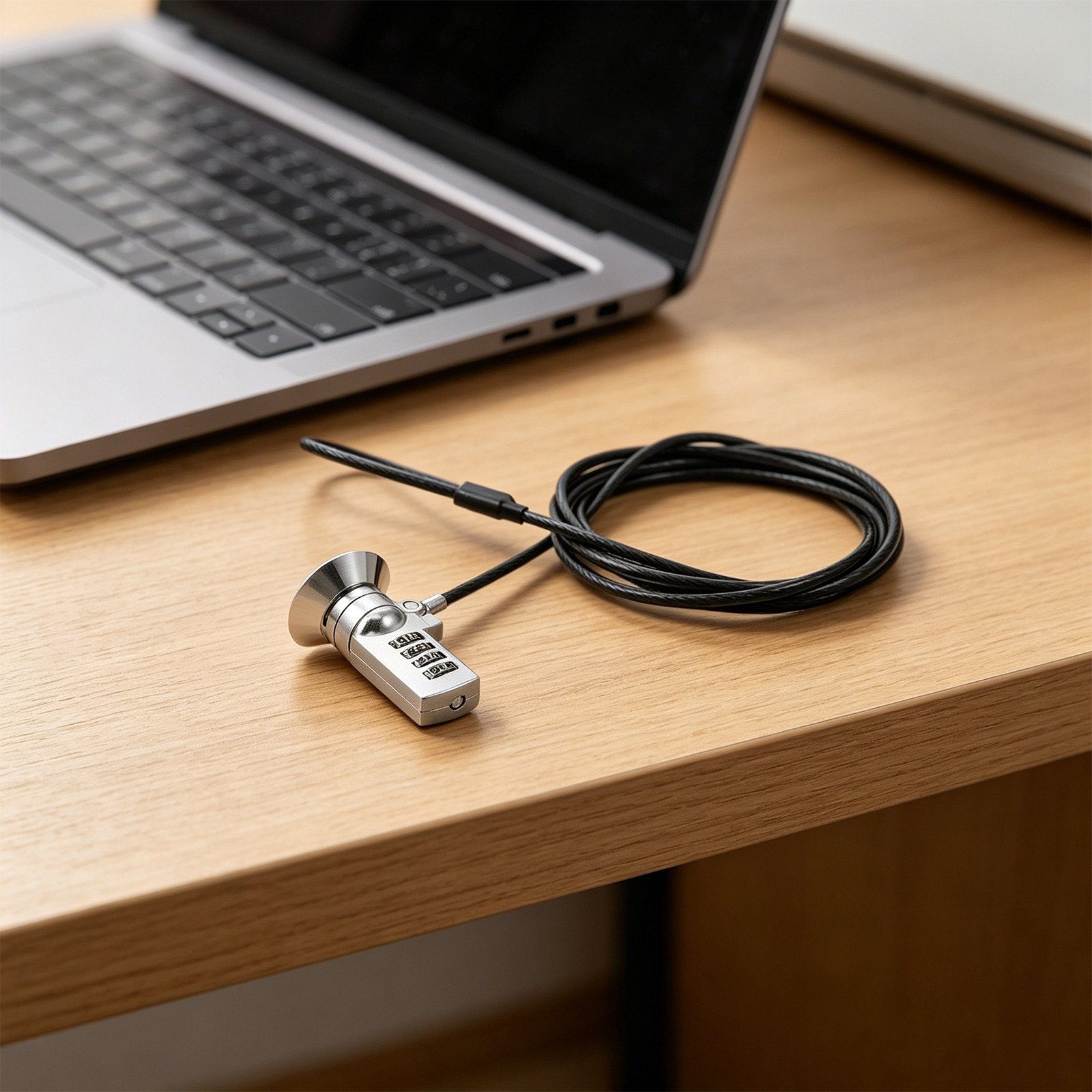 1Set Laptop Lock Combination 6 - đánh giá và giá Cable Lock Flexible