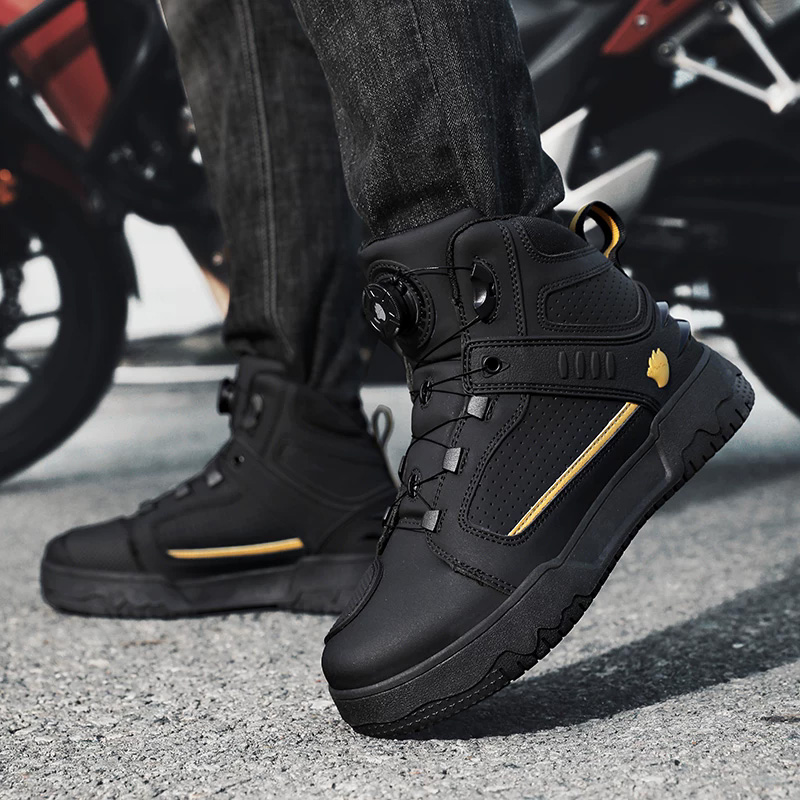 Men Motorcycle Riding Boots Wa - đánh giá và giá Cycling Commute Shoes